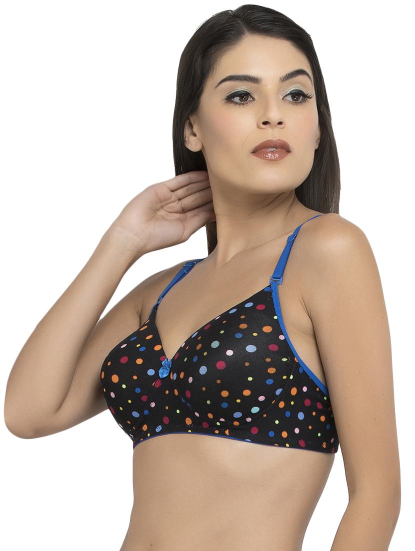 black printed t-shirt bra - 14807652 - Zoom Image - 2