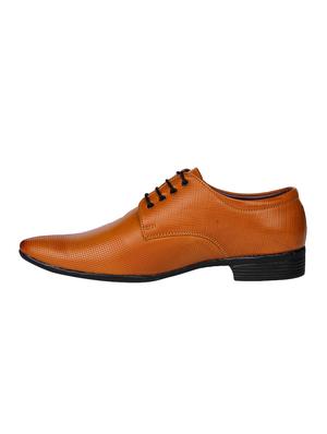 tan leatherette formal derby - 14809649 - Standard Image - 2