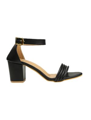black fabric closed back sandals - 14810093 - Standard Image - 2