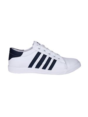 hand walk white leatherette lace up sneakers - 14810789 - Standard Image - 2