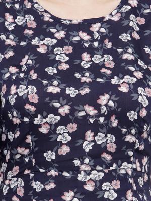 flared sleeves floral A-line dress - 14811740 - Standard Image - 5