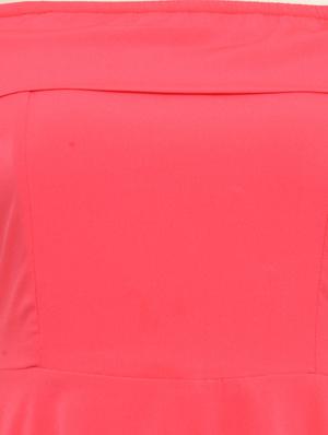 red off shoulder dress - 14811744 - Standard Image - 5