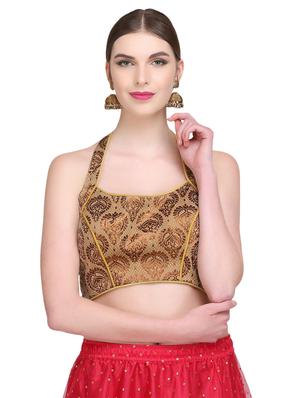 gold 100% brocade blouse - 14812389 - Standard Image - 2