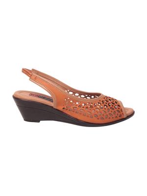 tan back strap wedge - 14815520 - Standard Image - 2