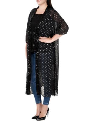 sequined sheer plus shrug - 14815801 - Standard Image - 2