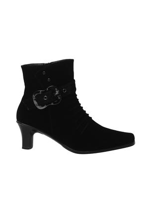 black faux leather ankle boot - 14817446 - Standard Image - 2