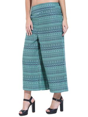 green straight palazzo - 14818179 - Standard Image - 2