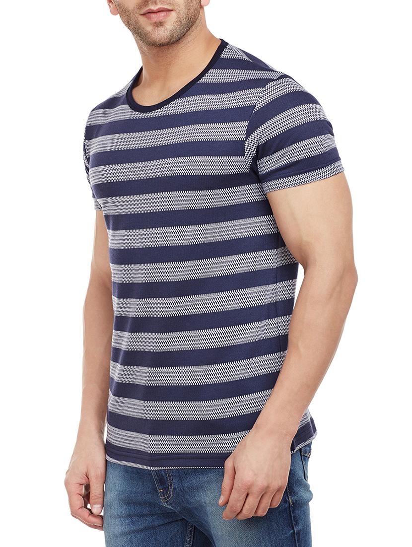 navy blue cotton t-shirt - 14818455 - Zoom Image - 2