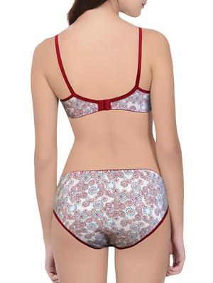 multicolored printed bras and panty set - 14818504 - Standard Image - 2