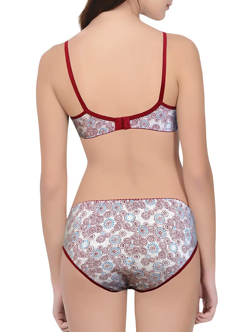 multicolored printed bras and panty set - 14818504 - Zoom Image - 2