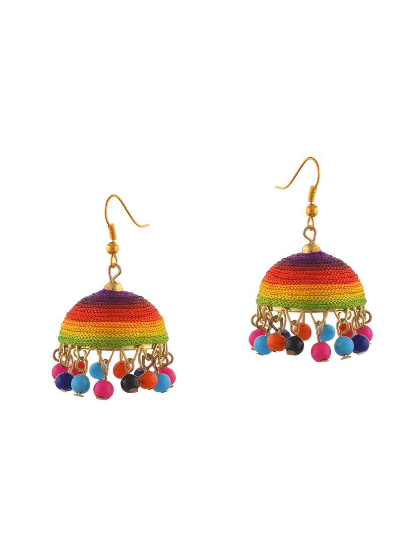 Gold Metal Drop Earring - By