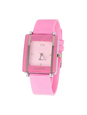 New Designer Black Pink Square Dial Analog Watch For Watch - 14844817 - Standard Image - 2
