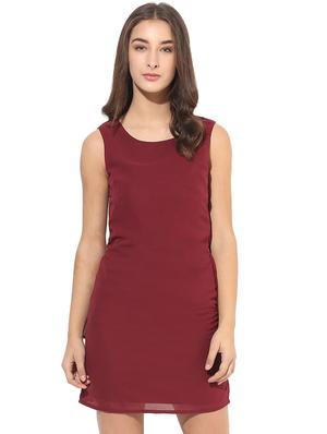 lace-up back sheath dress - 14845600 - Standard Image - 2