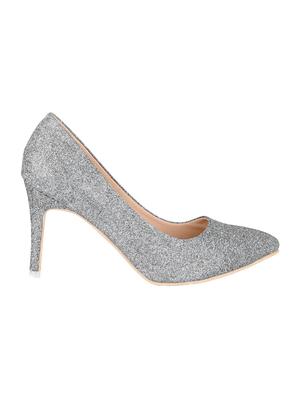grey faux leather slip on pumps - 14847940 - Standard Image - 2