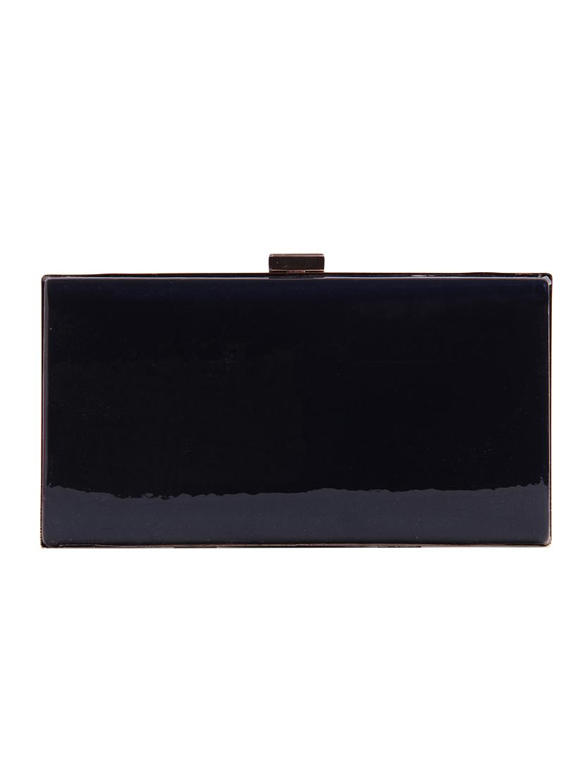 blue leatherette clutch - 14848428 - Zoom Image - 2