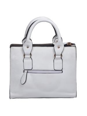 white leatherette handbag - 14848779 - Standard Image - 2