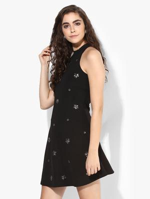 black a-line dress - 14850180 - Standard Image - 2