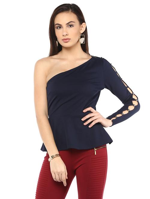 cut out single shoulder top - 14850250 - Standard Image - 1