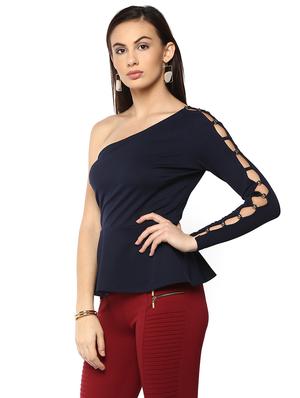 cut out single shoulder top - 14850250 - Standard Image - 2