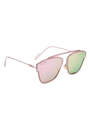 ted smith unisex aviator pink polarized sunglasses - 14853427 - Standard Image - 2