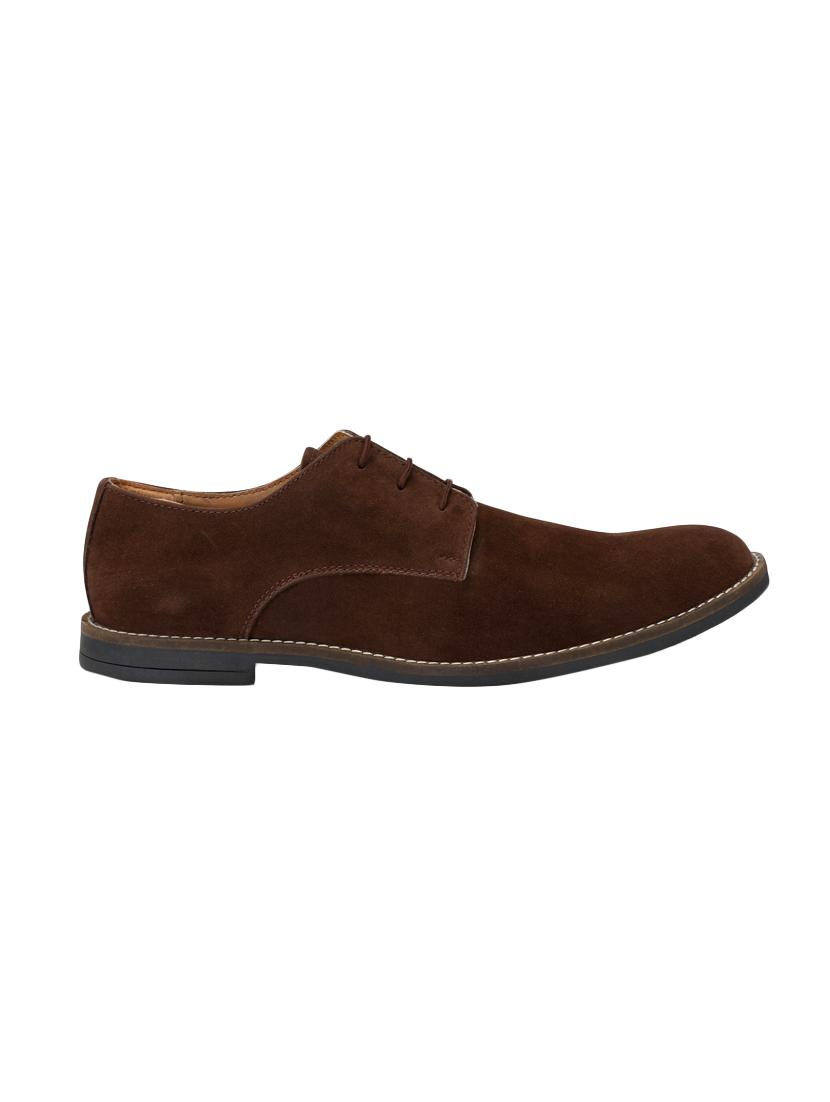 brown suede lace-up derby - 14855403 - Zoom Image - 2