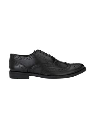 black leatherette formal brouge - 14855410 - Standard Image - 2