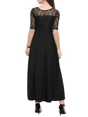 laced panel pleated maxi dress - 14858025 - Standard Image - 2