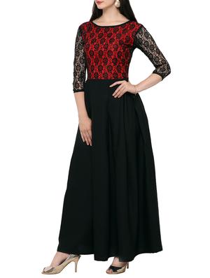 laced panel pleated maxi dress - 14858071 - Standard Image - 2