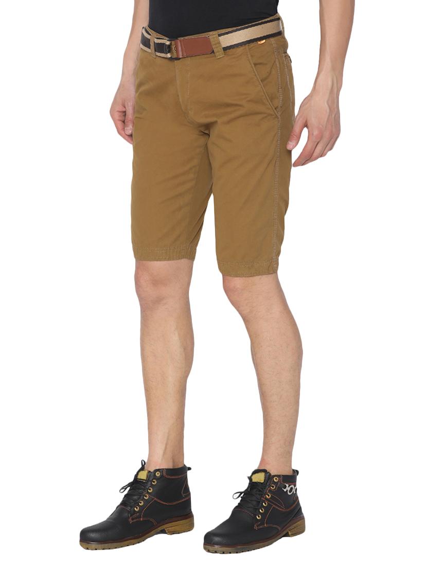 brown cotton shorts - 14863564 - Zoom Image - 2