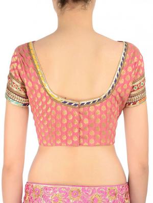 fuchsia designs pink brocade blouse - 14865461 - Standard Image - 2
