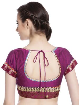Fuchsia Designs purple embroidered blouse - 14865470 - Standard Image - 2