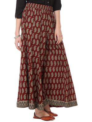 Paisley printed flared palazzo - 14867207 - Standard Image - 2
