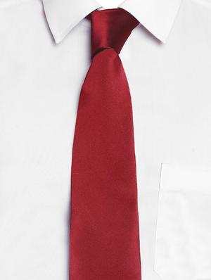 maroon satin tie - 14867378 - Standard Image - 5