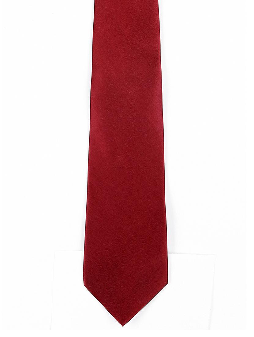 maroon satin tie - 14867378 - Zoom Image - 2
