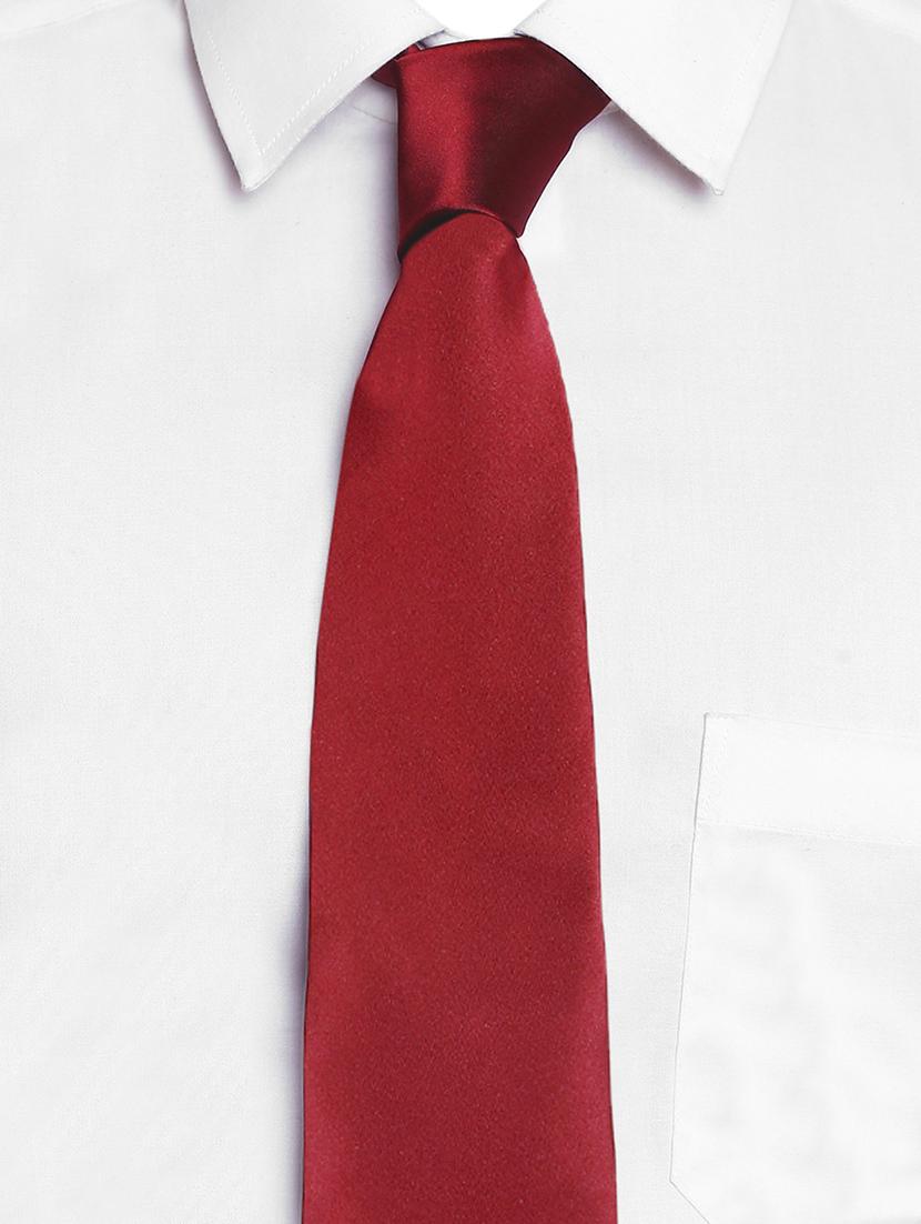 maroon satin tie - 14867378 - Zoom Image - 5