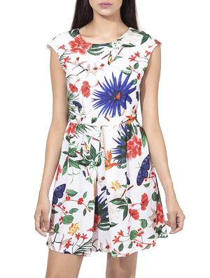 white a-line dress - 14867889 - Standard Image - 2