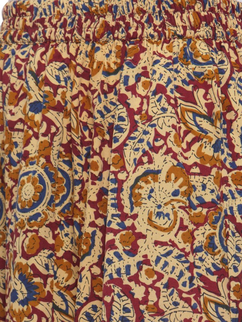 maroon kurta palazzo set - 14868109 - Zoom Image - 5