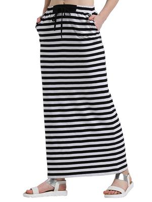 Draw-string waist striped skirt - 14873126 - Standard Image - 2