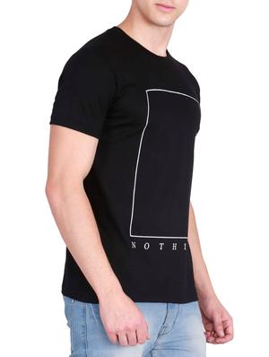 black front print t-shirt - 14875776 - Standard Image - 2