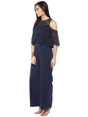 navy blue full leg jumpsuit - 14876097 - Standard Image - 2