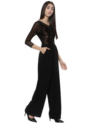 black full leg jumpsuit - 14876098 - Standard Image - 2