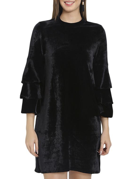 black solid shift dress - 14876547 - Zoom Image - 2
