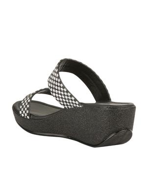 bruno manetti women black faux leather wedges - 14876725 - Standard Image - 2