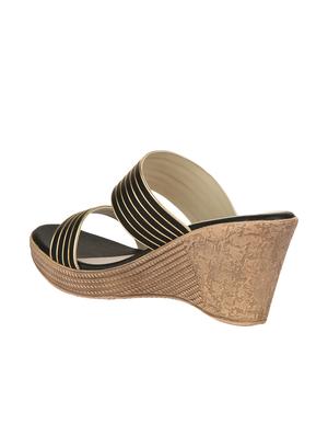 bruno manetti women black faux leather wedges - 14876731 - Standard Image - 2