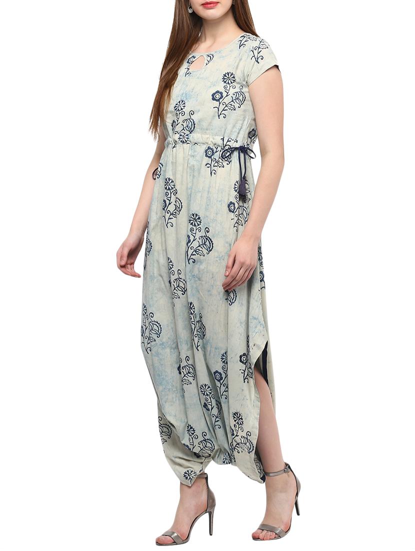 Cowl printed kurta - 14876842 - Zoom Image - 2