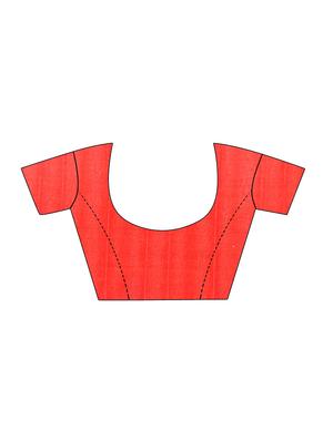 red silk blend bhagalpuri saree with blouse - 14879198 - Standard Image - 2