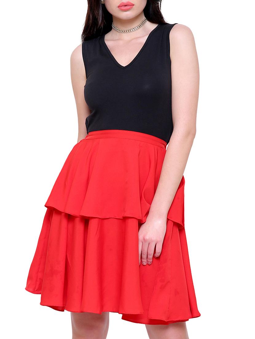 v-neck layered dress - 14880836 - Zoom Image - 2