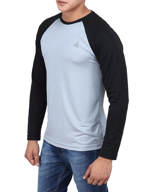 grey polyester raglan tshirt - 14881764 - Zoom Image - 2