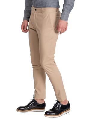 beige cotton chinos - 14883282 - Standard Image - 2