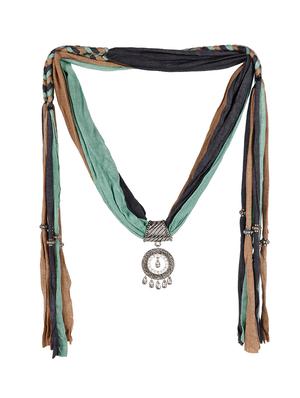 green velvet long necklace - 14884658 - Standard Image - 2